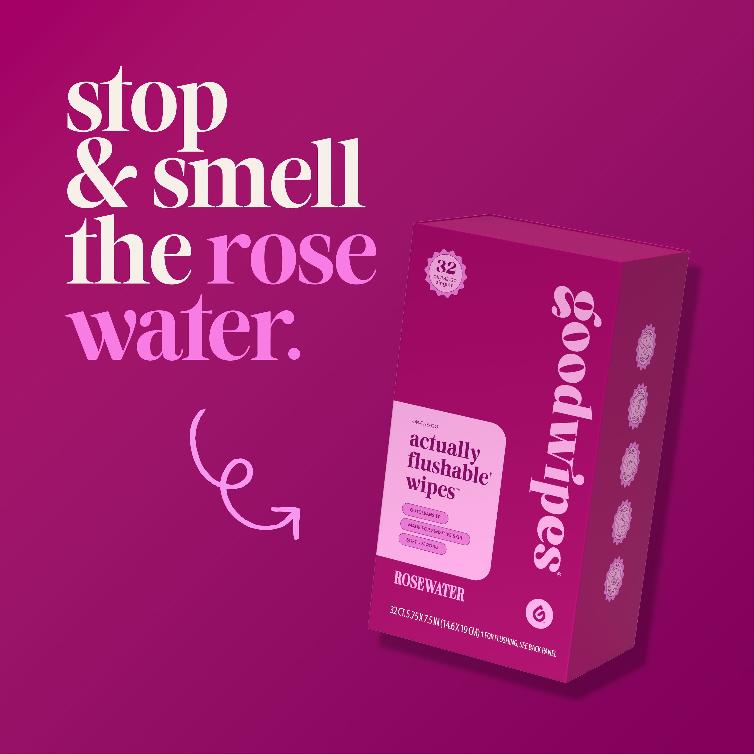 Rosewater goodwipes Singles