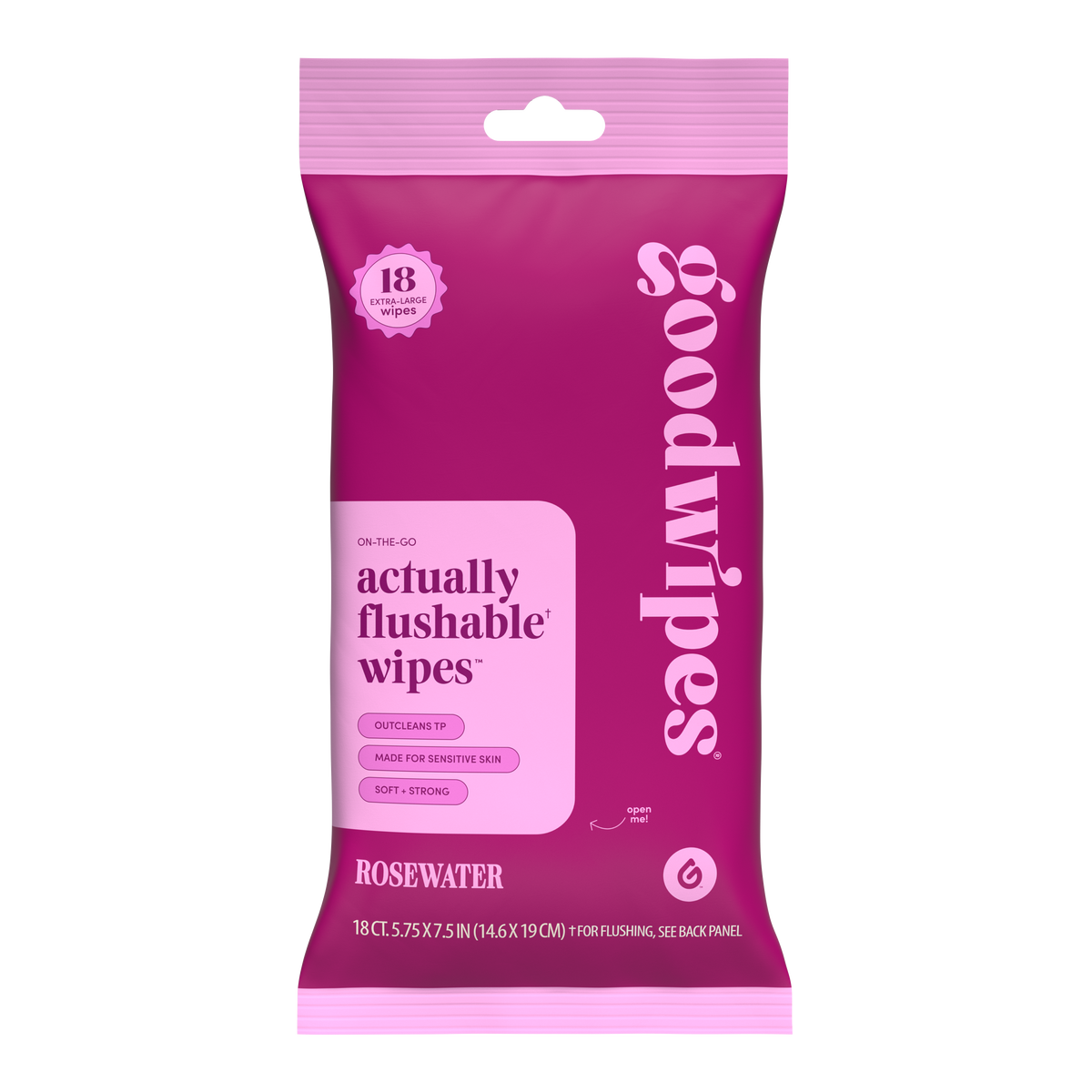 Goodwipes 18ct. Rosewater