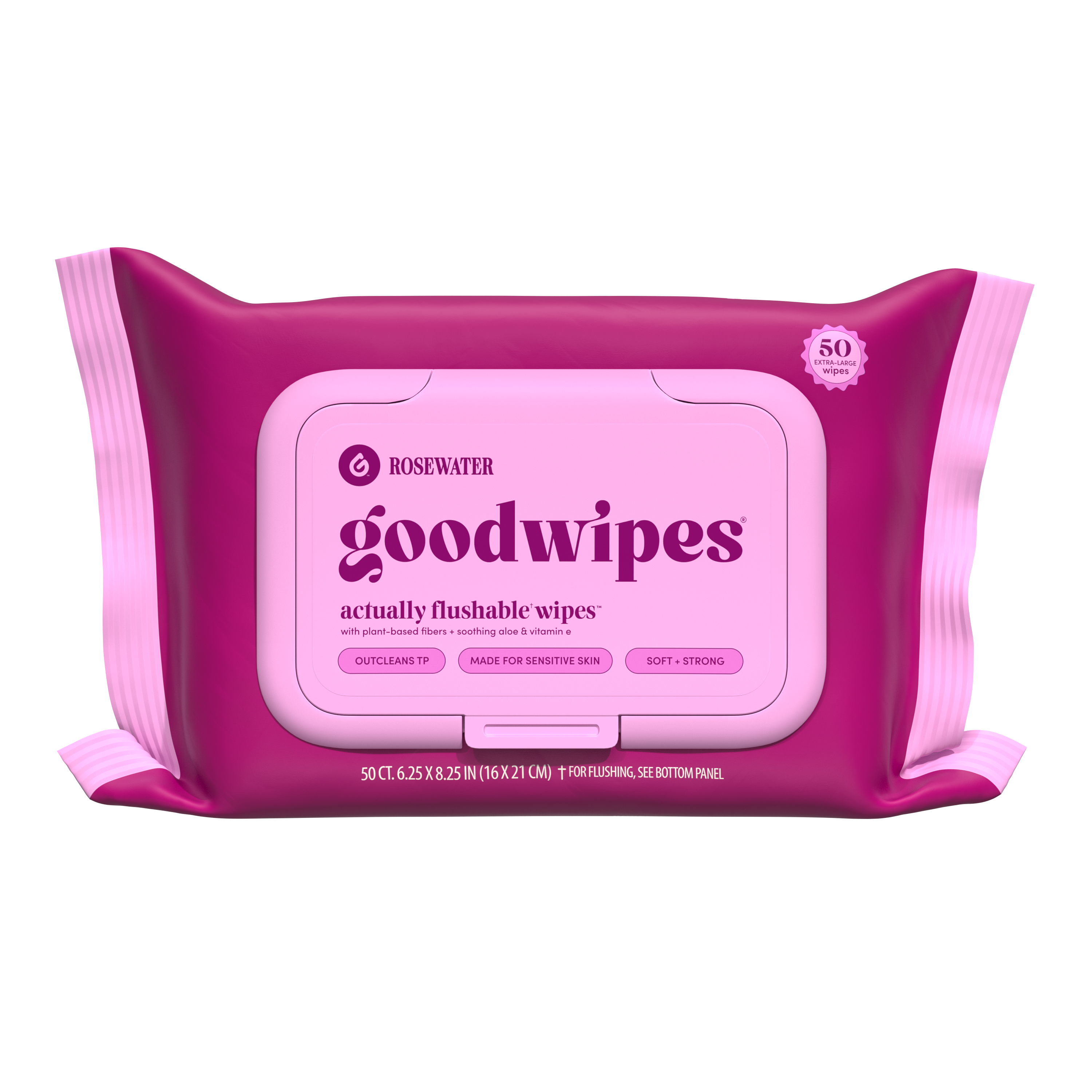 Goodwipes 50ct. Rosewater