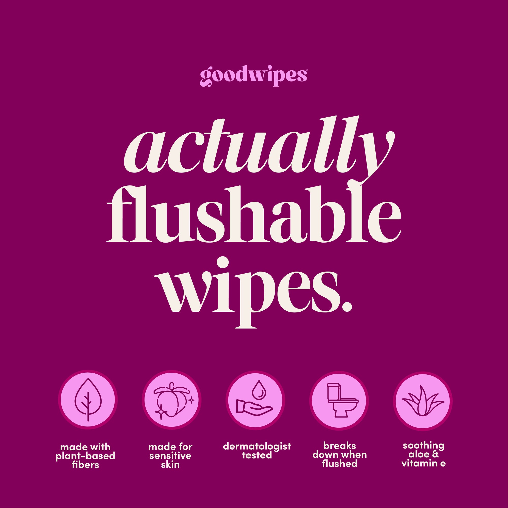 Rosewater goodwipes