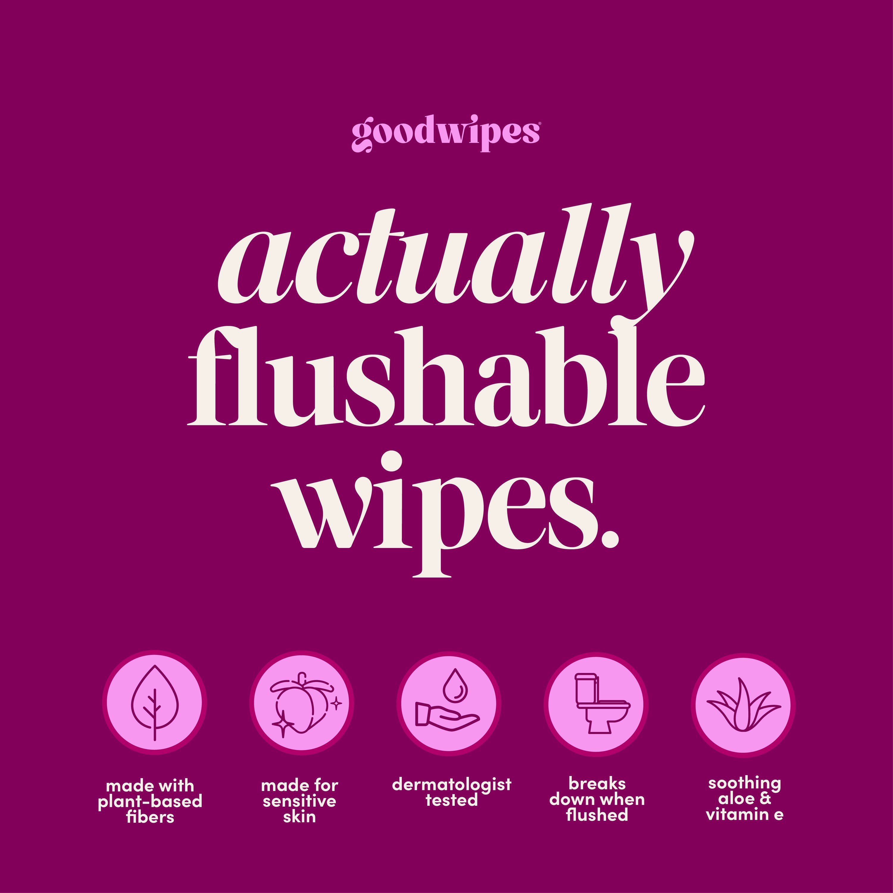 Rosewater goodwipes