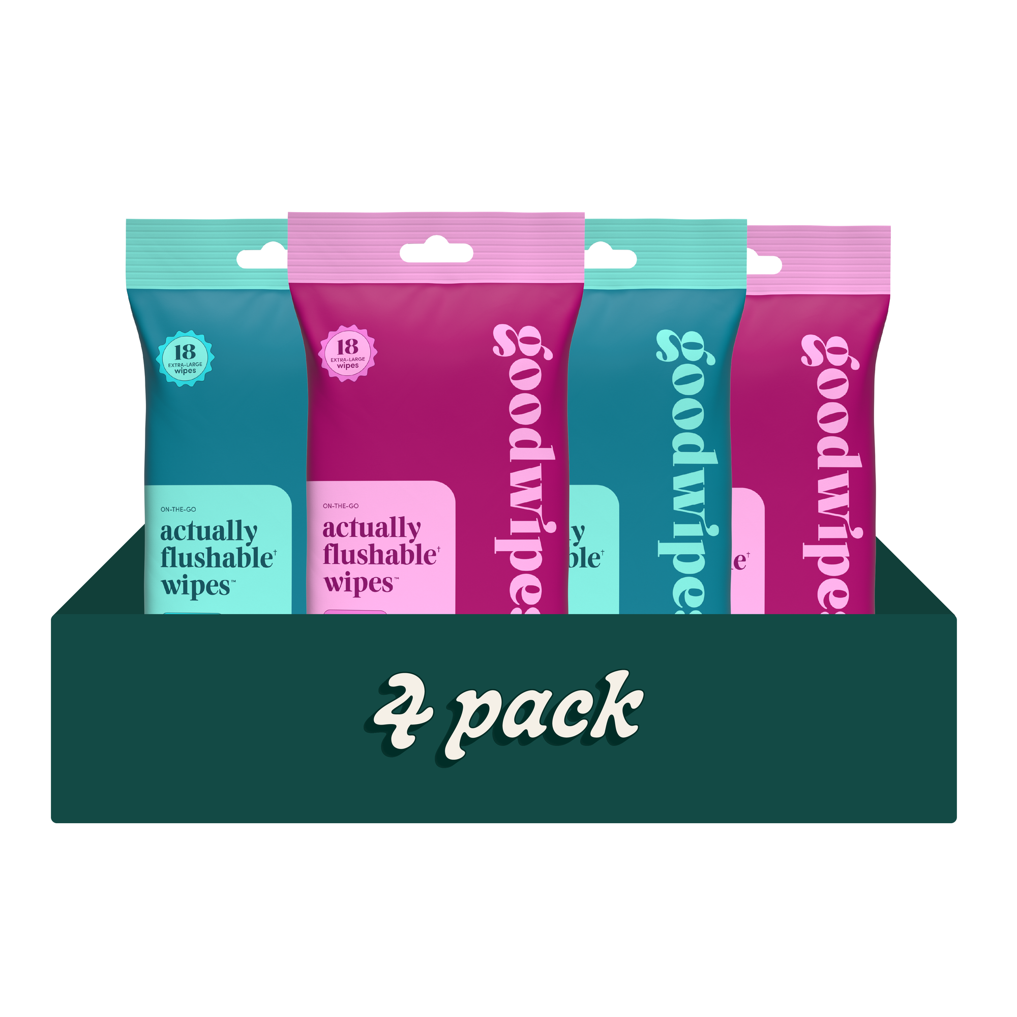 4pk. 18ct. Variety SR (Shea-Coco/Rosewater)