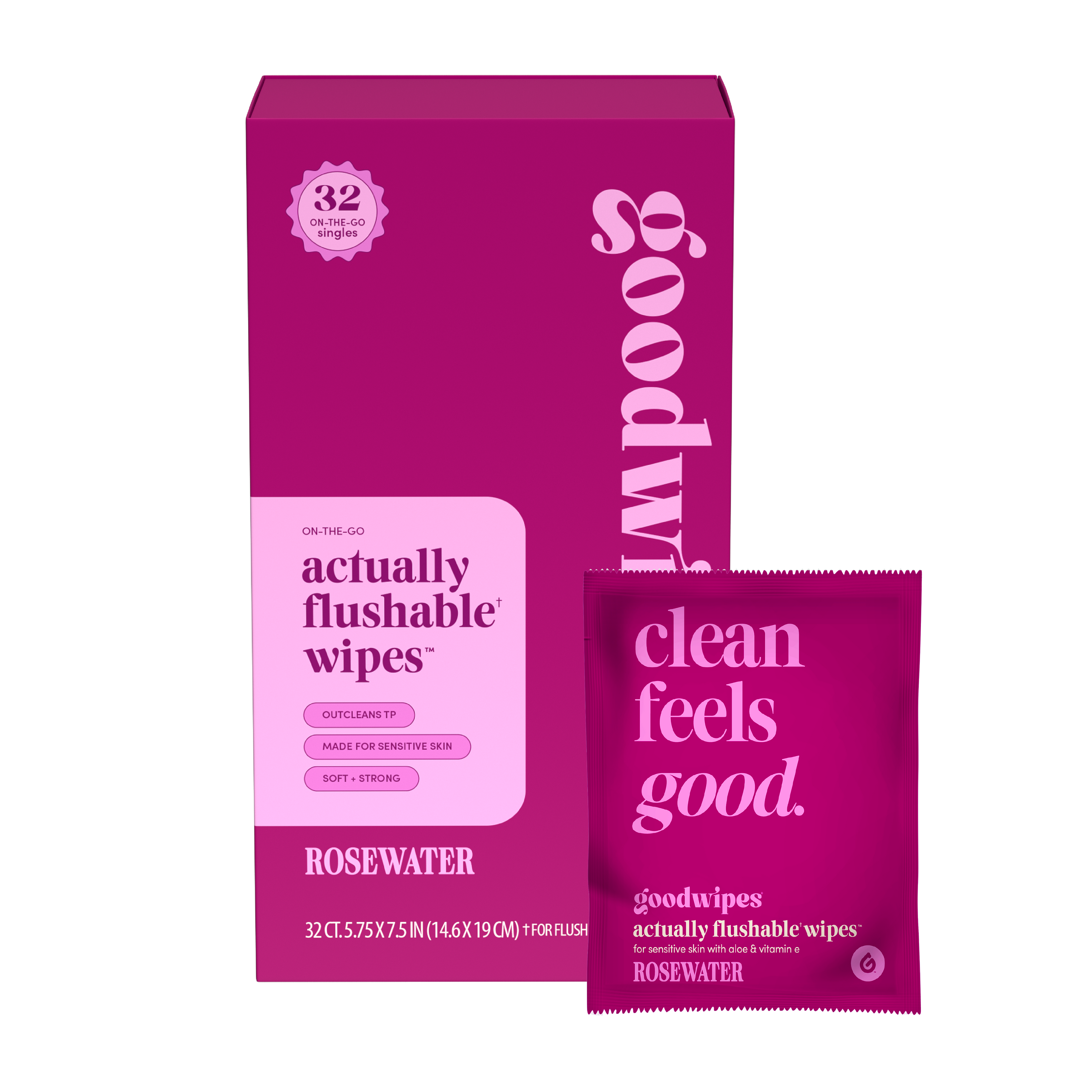 Rosewater goodwipes Singles