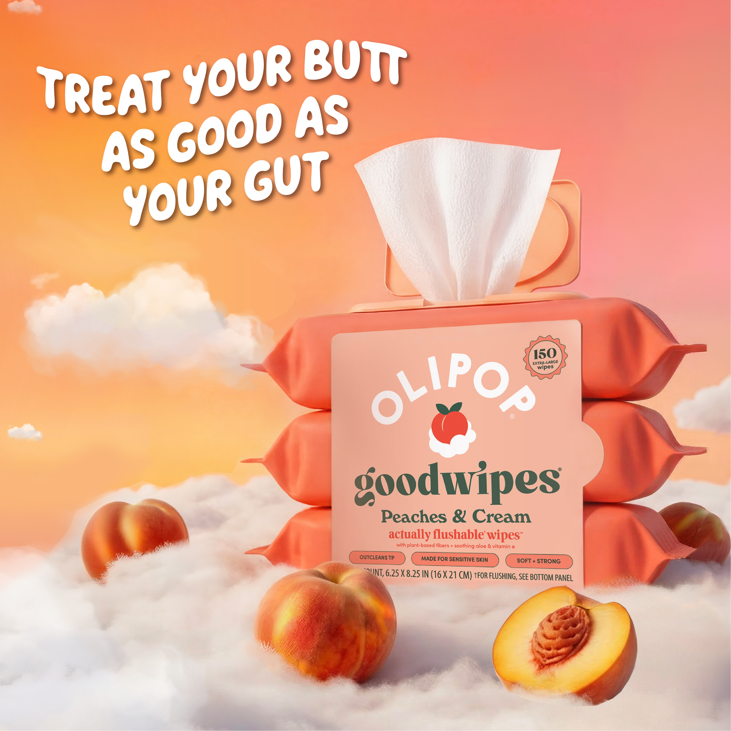 peaches & cream goodwipes
