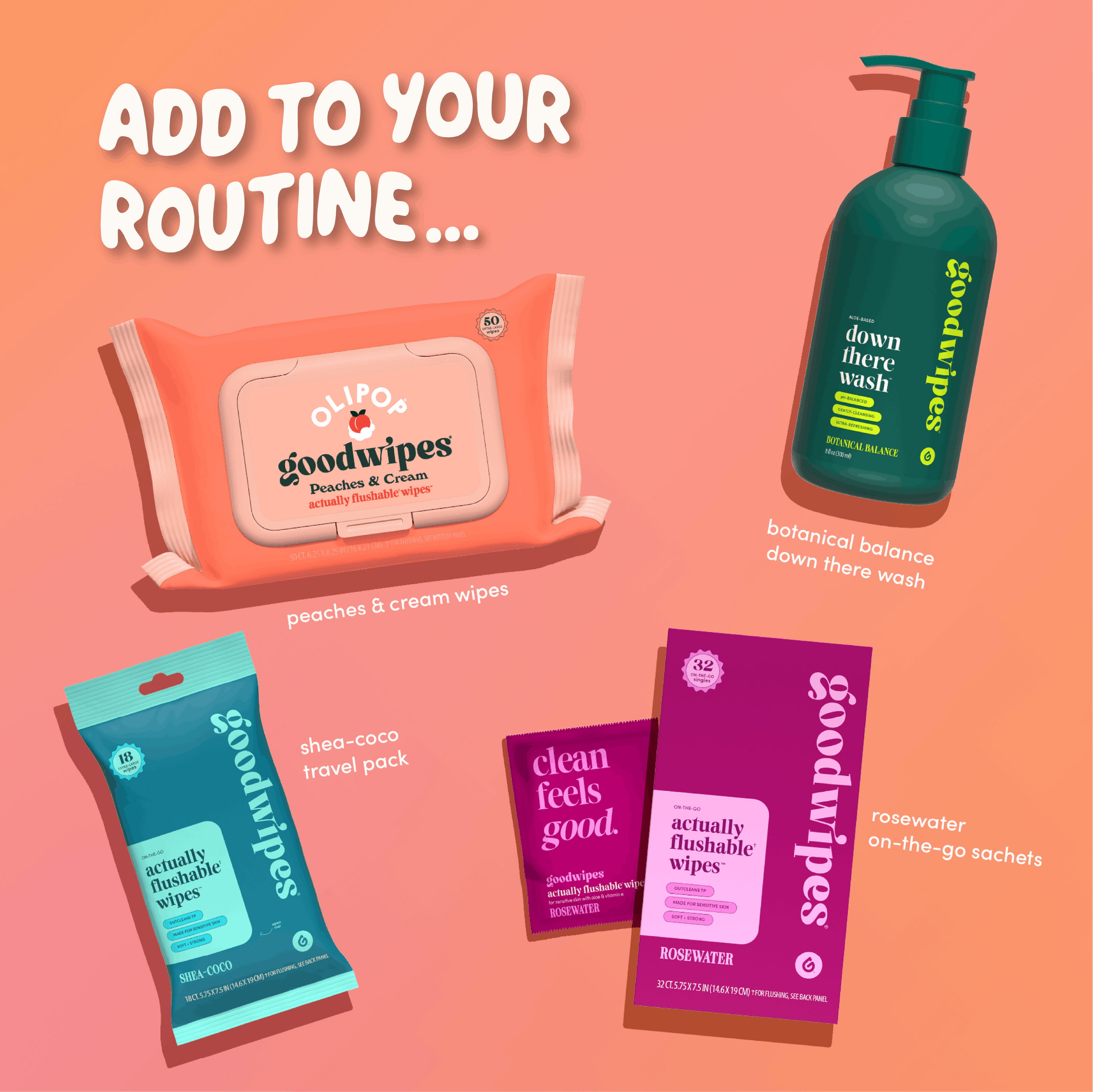 peaches & cream goodwipes